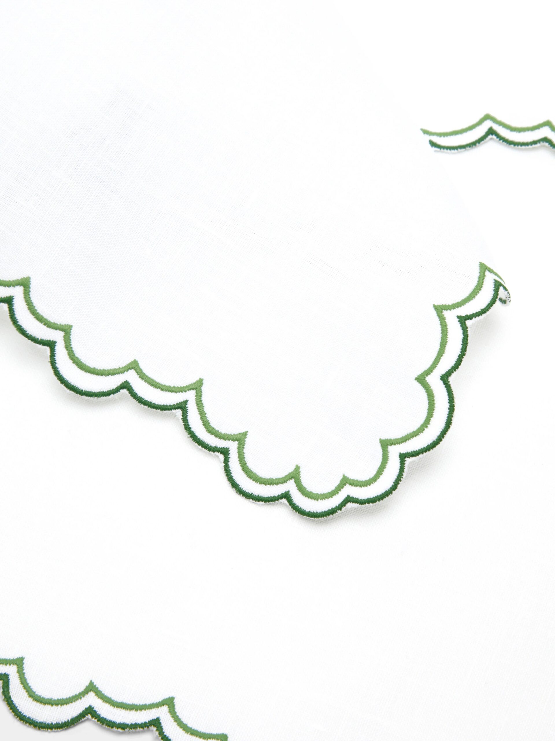servilleta de lino escamas green