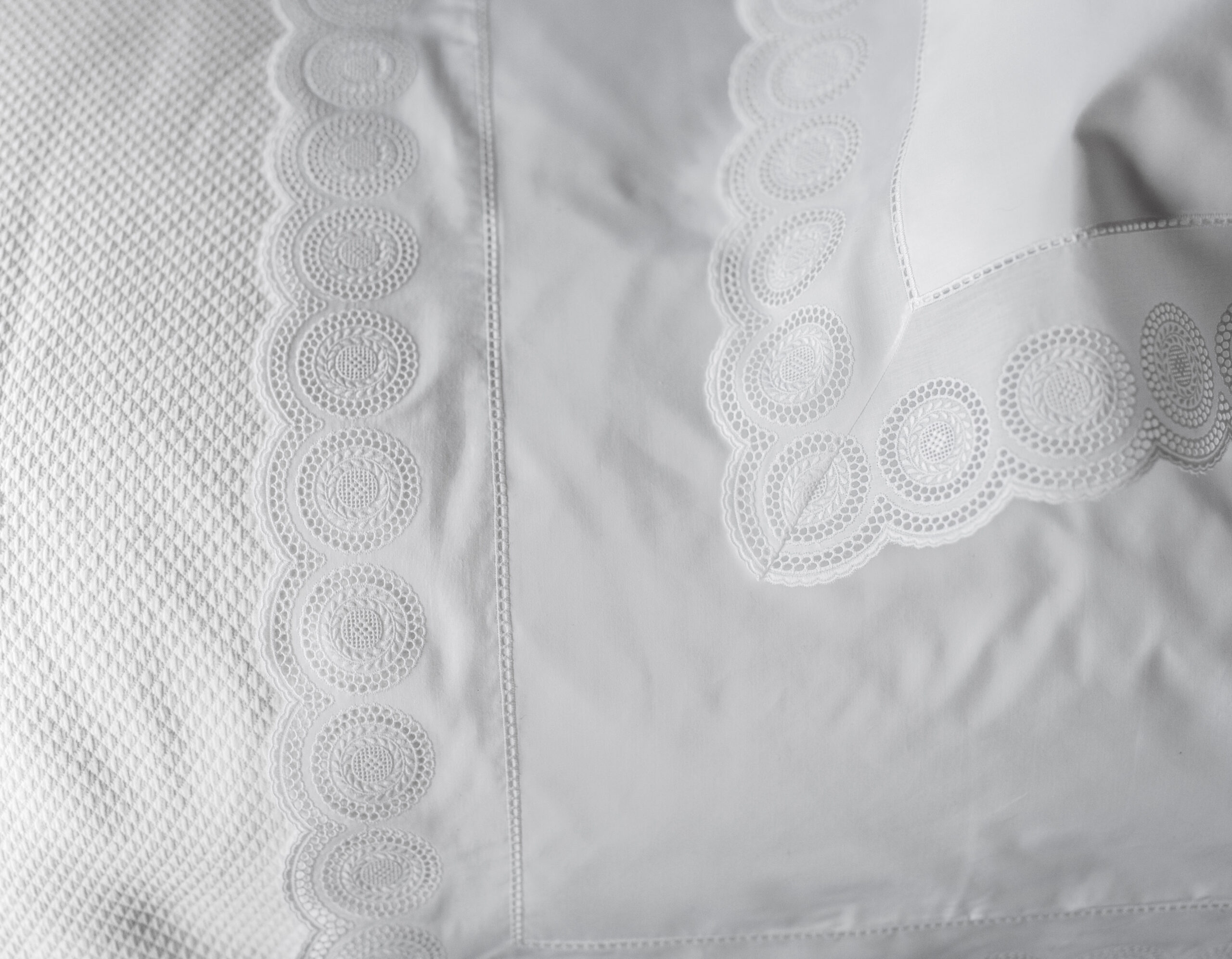 set de cama lisa en algodón egipcio