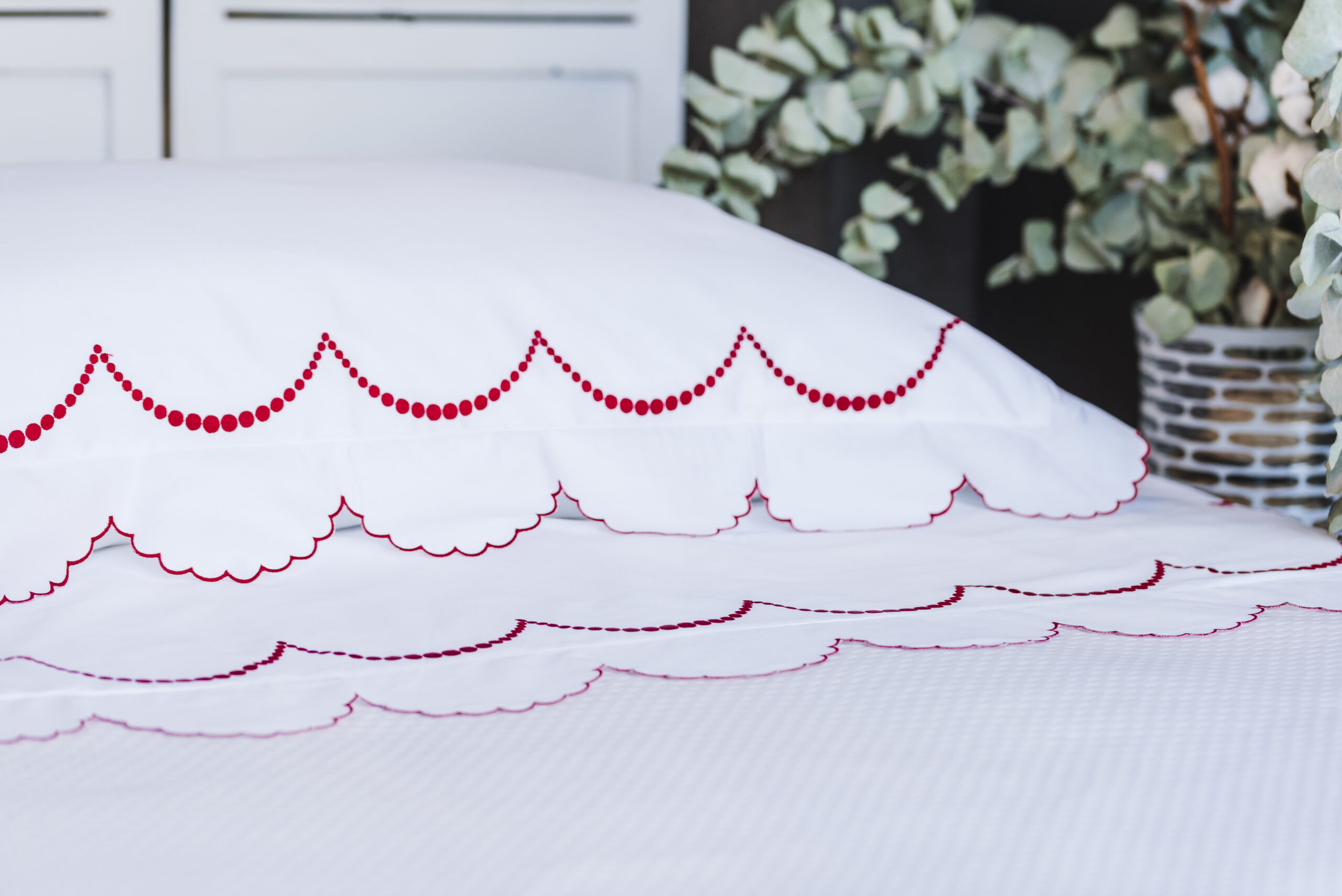 set de cama en algodón satinado perlas red