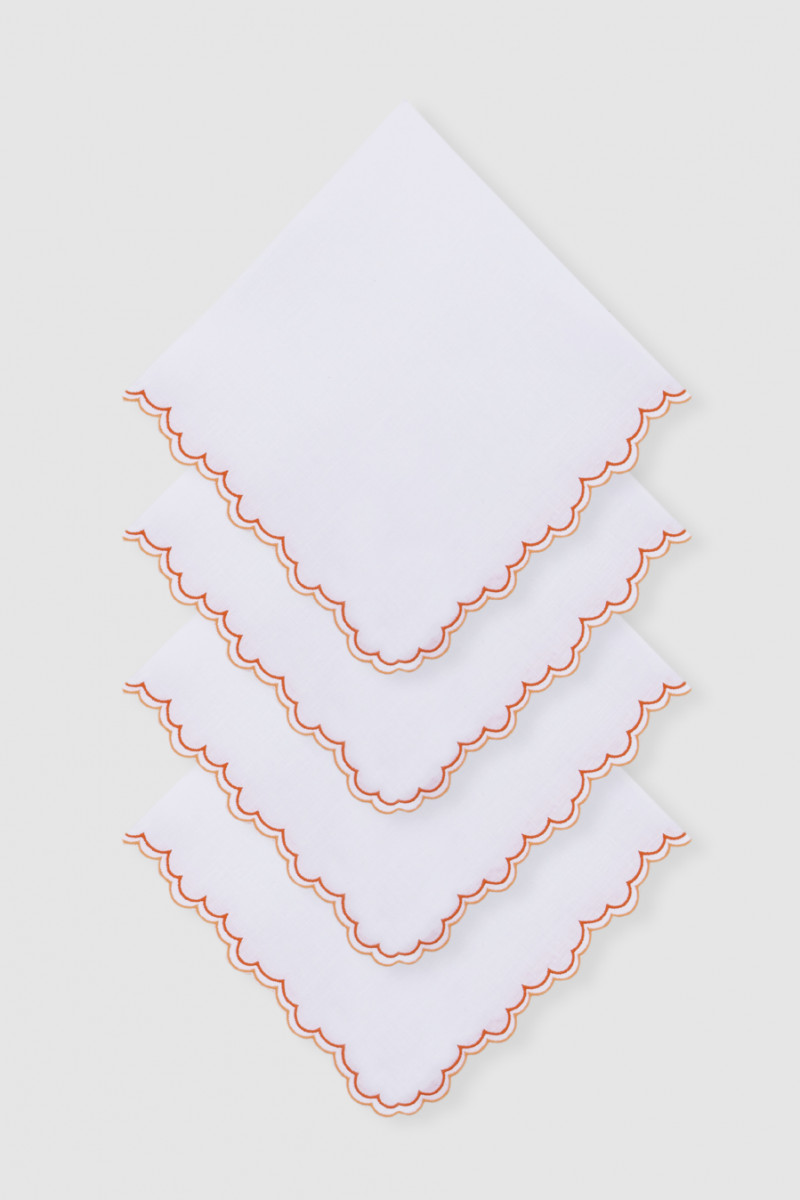 escamas orange napkin