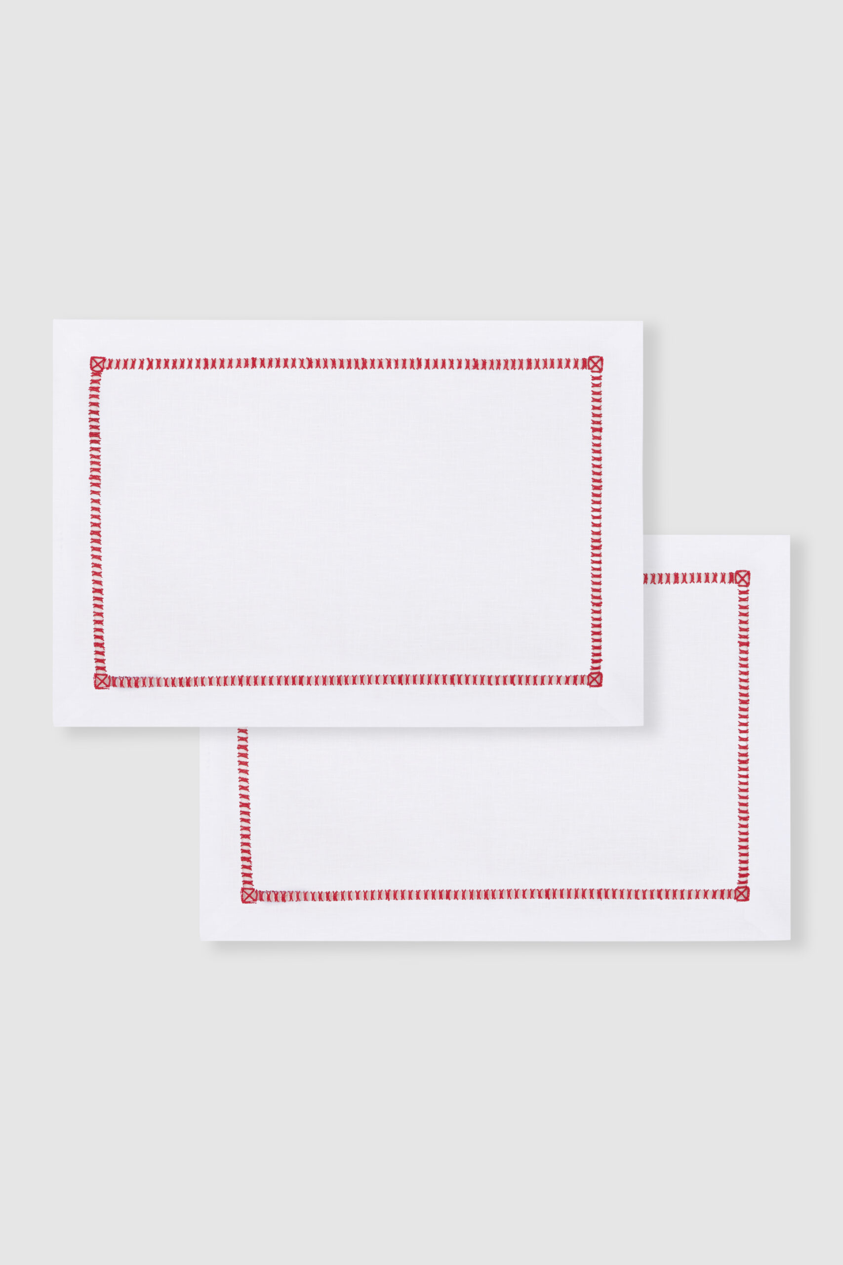 tokyo red linen placemat