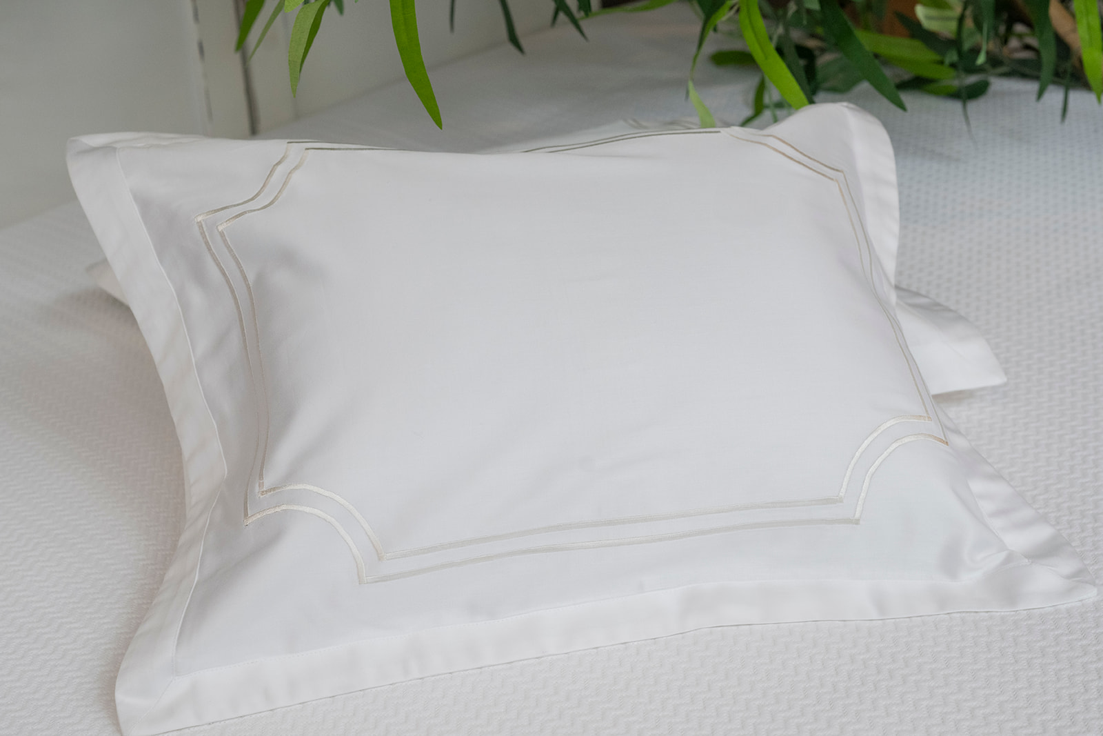 set de cama en algodon saten louise white