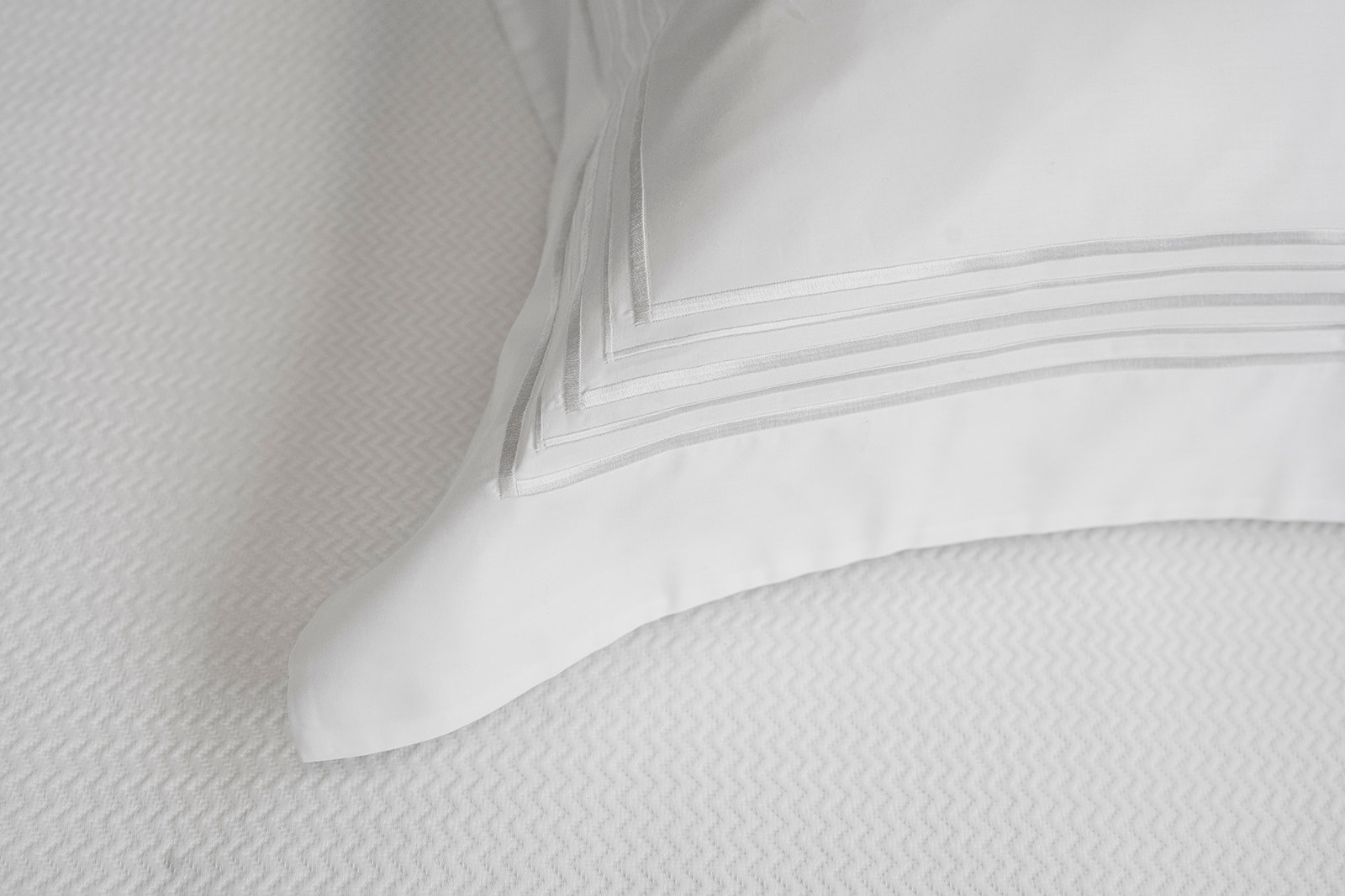 set de cama en algodon saten 5 lineas white