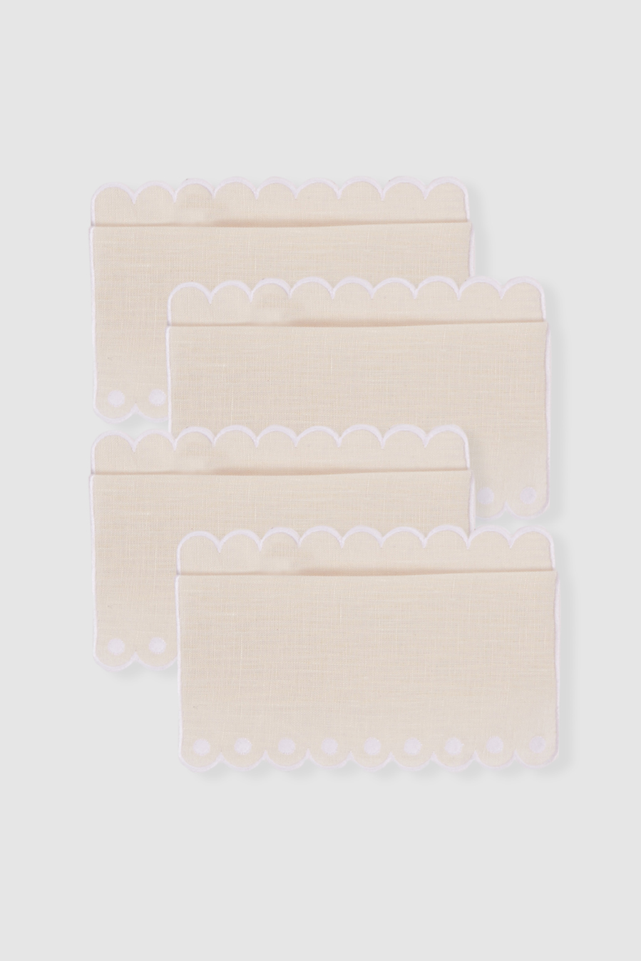 pack servilletas cocktail de lino bodoques beige