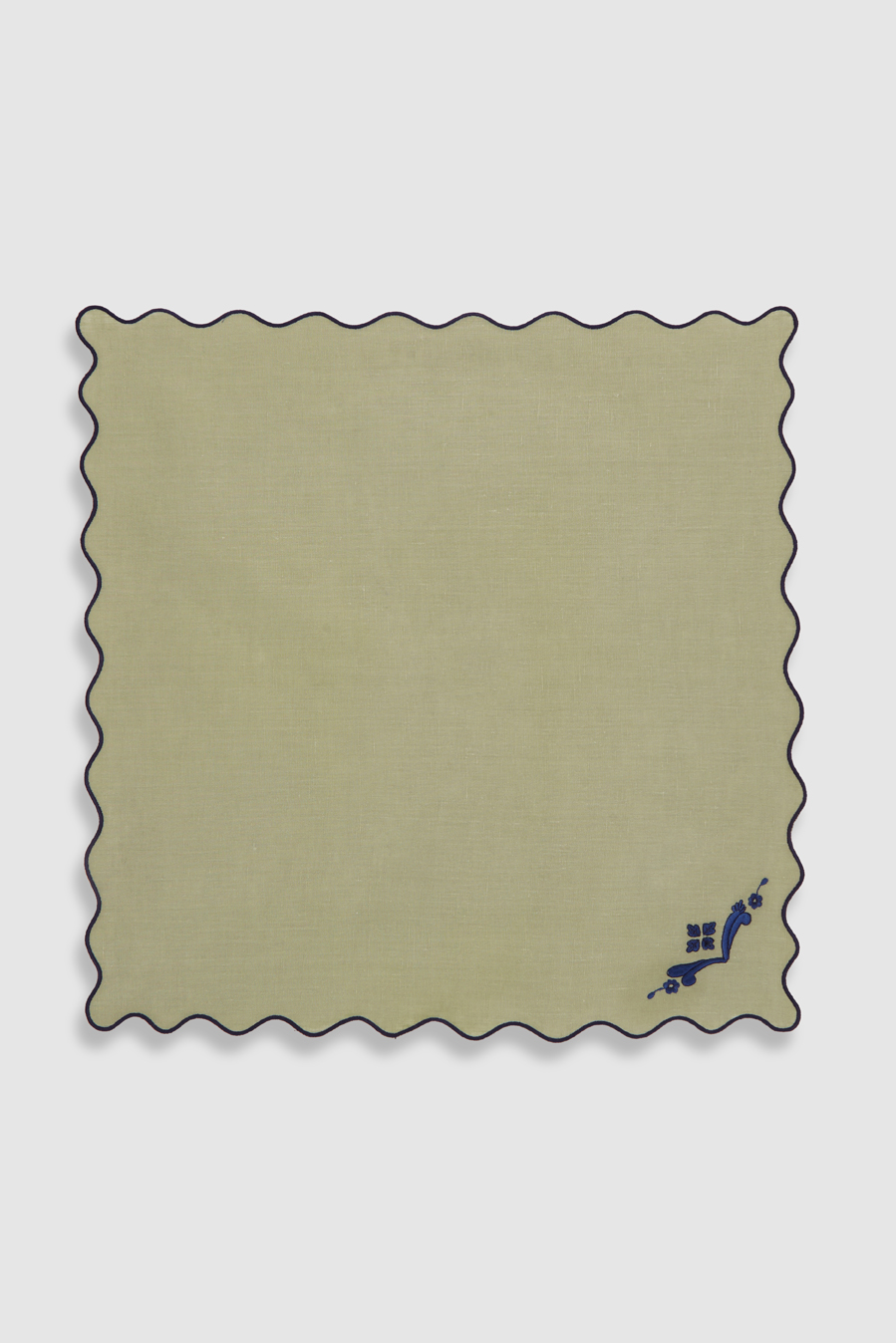 oriente green linen napkin