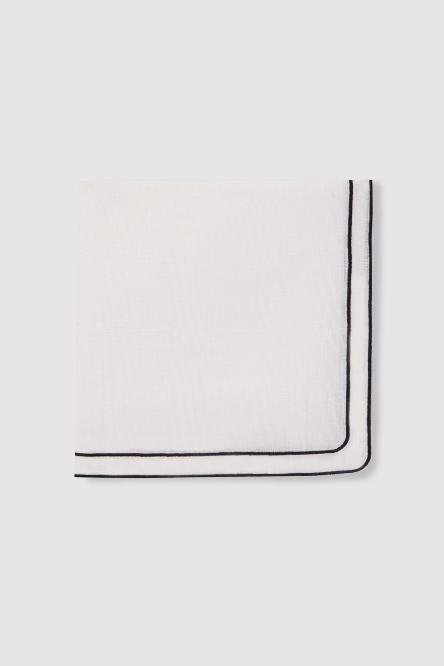 carrara off white linen napkin