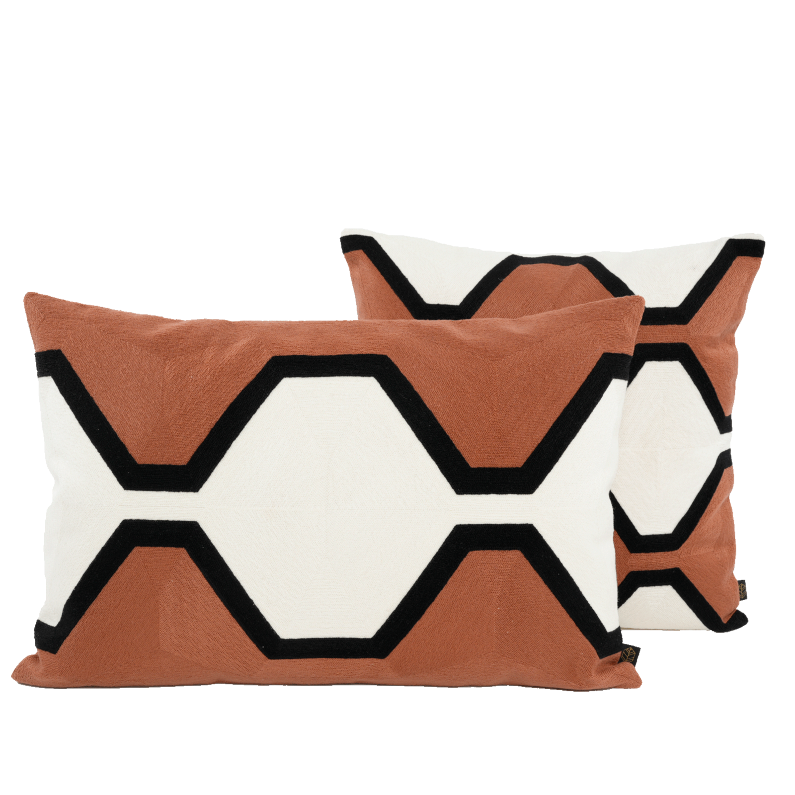 terre embroidered cushion