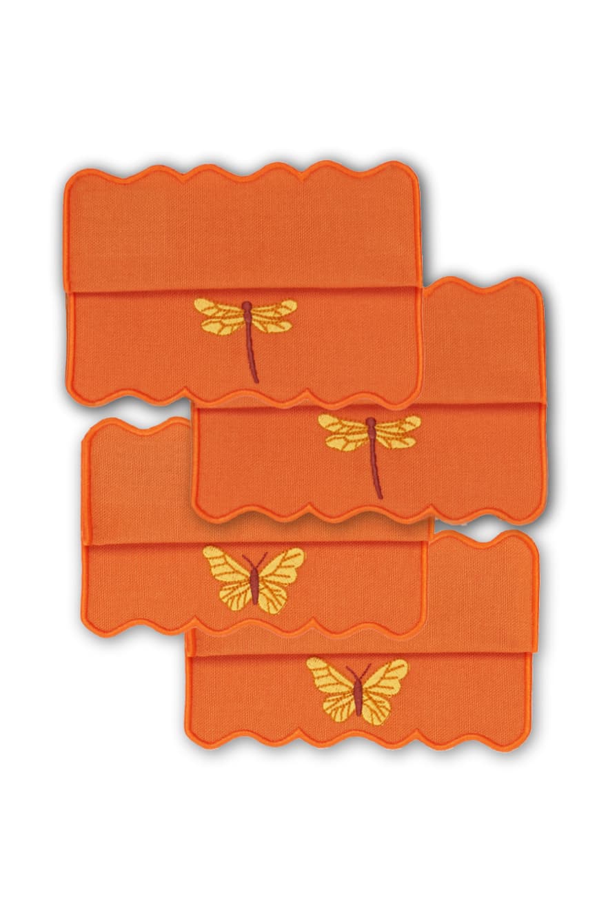 Servilletas Cocktail Meadow Breeze naranja x Sushita