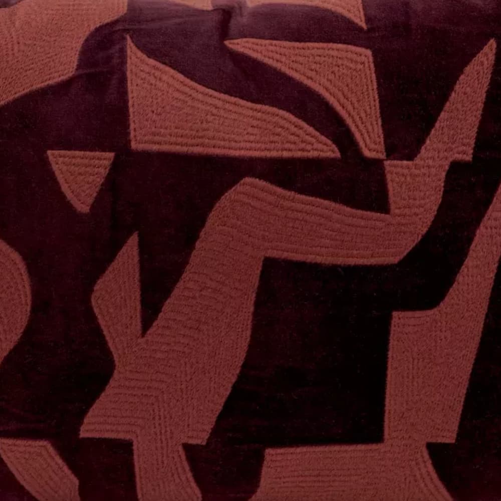 Cojin Milton burgundy textura