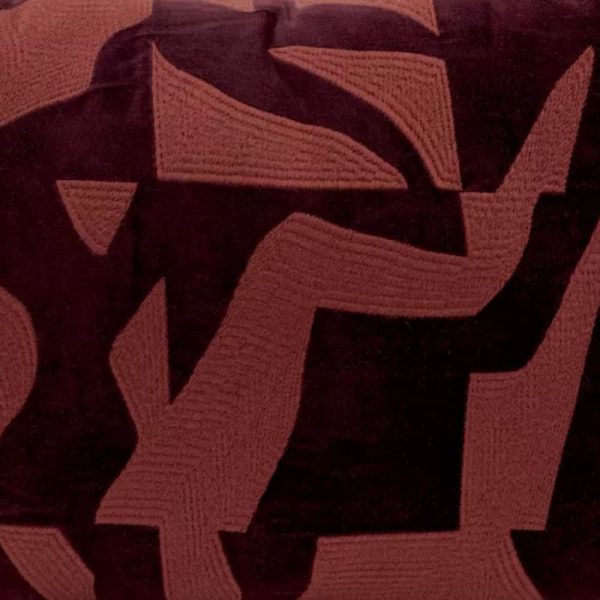 Cojin Milton burgundy textura