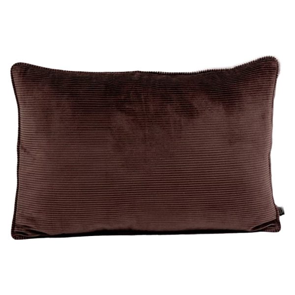 Hambourg cushion ganache cotton viscose 40x60