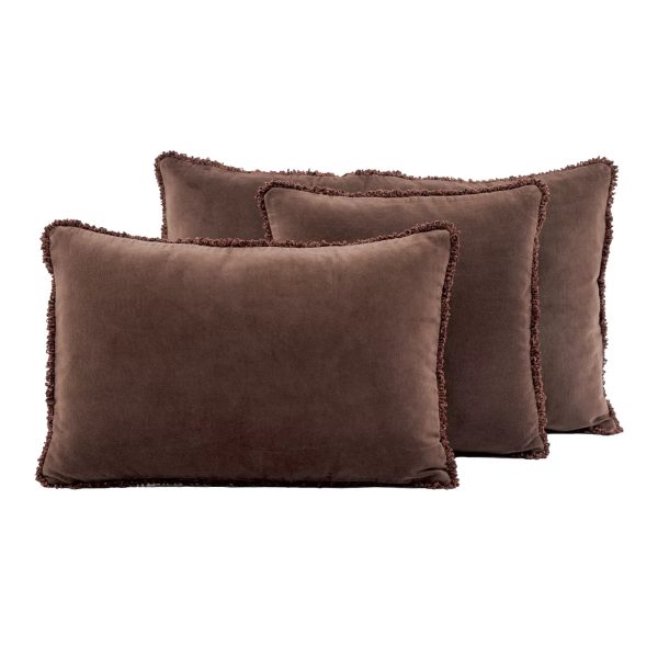 Kobe cushion ganache velvet
