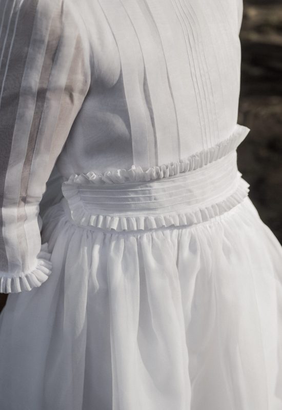 Vestido de comunión en organdí bilbao